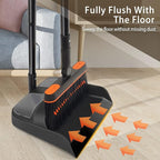 JEHONN Broom and Dustpan Set for Home, Long Handle Lightweight 180 Degree - Image 6