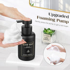 Luxspire Foaming Soap Dispenser, Glass Foam Pump Soap Dispenser, Non-Slip Hand - Image 2