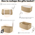 OIAHOMY Storage Basket for Shelves, Closet Cube Storage Bins Baskets for - Image 7