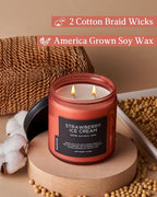M&SENSE Natural Soy Candles for Home Strawberry Ice Cream Scented, 11.6oz 70 - Image 3
