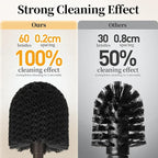 Toilet Bowl Brush Holder Set: Bathroom Deep Cleaning Toilet Scrubber Rim Cleaner - Image 2