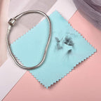 SEVENWELL 50pcs Jewelry Cleaning Cloth Mediumturquoise Polishing Cloth - Image 5
