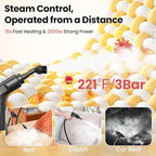 Handheld Steam Cleaner for Home, 2500W High Pressure Steam Cleaner for Car - Image 2