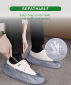 50Pcs Non-Woven Shoe Covers Disposable Non Slip - Image 4