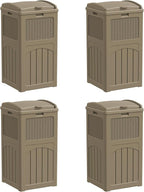 YESHOMY 4 Pack Outdoor Trash Can by SearchallYESHOMY