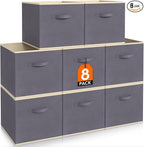 Lifewit 11 Inch Cube Storage Bins, Storage Cubes Foldable Medium Decorative by Lifewit