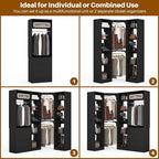 Corner Closet System with 3 Drawers, Corner Closet Organizer System with 13 - Image 6
