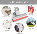 HOUSE AGAIN 12 Pack Stainless Steel Chip Bag Clips Covered - Image 5
