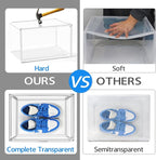 10 Pack Shoe Box Organizer Clear Plastic Stackable Shoe Boxes - Image 5