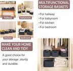 OIAHOMY 4 Pack Storage Baskets for Organizing, Cube Storage Bins for Shelves - Image 6
