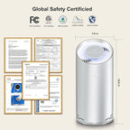 Aluminum Housing Air Purifiers for Home Bedroom Cover 1375ft². Washable - Image 8