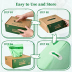 ECOLipak 33 Gallon Compostable Trash Garbage Bags, US BPI ASTM D6400 and OK - Image 5