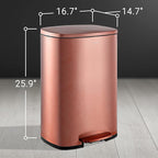 happimess HPM1006D Connor Rectangular Trash Can - Image 6