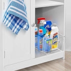 Sorbus 2 Pack Medium Clear Plastic Storage Bins, Refrigerator, Under Sink - Image 2