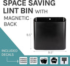 JS Jackson Supplies Black Lint Bin - Image 2