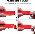Dual-Width Plastic Razor Blade Scraper Tool Non Scratch - Image 4