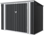 Greesum 5.8x3.3 FT Outdoor Storage Shed Metal Garbage Shed by BuynowfromGreesum