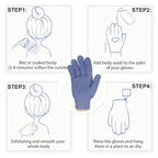 Evridwear Exfoliating Glove for Shower Man and Women, Dual Texture Bath Body - Image 5