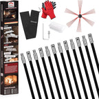 39 Feet Chimney Sweep Kit, Chimney Cleaning Kit by cleancraft