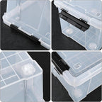 23 L Clear Plastic Storage Box - Image 2
