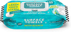 Single Surface Wipes with Bleach, Thick & Large Dispose, All-Purpose Cleaner by JuniperCLEAN