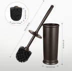 Toilet Bowl Brush Holder Set: Bathroom Deep Cleaning Toilet Scrubber Rim Cleaner - Image 7