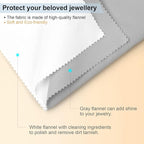 Jewelry Cleaning and Polishing Cloth, 100% Pure Cotton Silver Polishing Cloth - Image 2