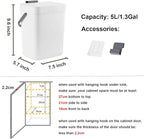 LALASTAR Compost Bin Indoor Kitchen Sealed, Hanging Small Trash Can - Image 7