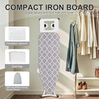 Ironing Board, Foldable Ironing Board Adjustable Height Compact Iron Board - Image 5