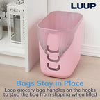 STORi Luup Bathroom Wastebasket, Secure Grocery Bags, Plastic Garbage Container - Image 4