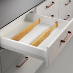 VaeFae 6-Pack Bamboo Drawer Dividers – Adjustable 14"-19.1", Spring-Loaded - Image 6