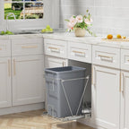 ROOMTEC 35QT Kitchen Trash Can, Lightweight and Sturdy Slim Trash Can, - Image 2