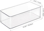 4 PACK Freezer Organizer Bins Clear Stackable Storage Bins - Image 3