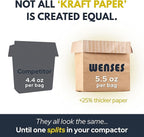 Trash Compactor Bags for Kitchen, 25% Thicker Kraft Paper Compactor Bags - Image 4