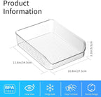 Ettori 2 Pack Water Bottle Organizer Refrigerator Organizer Bins and Clear - Image 2