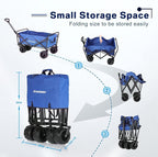 EchoSmile Heavy Duty 350 Lbs Capacity Collapsible Wagon, Outdoor Folding - Image 4