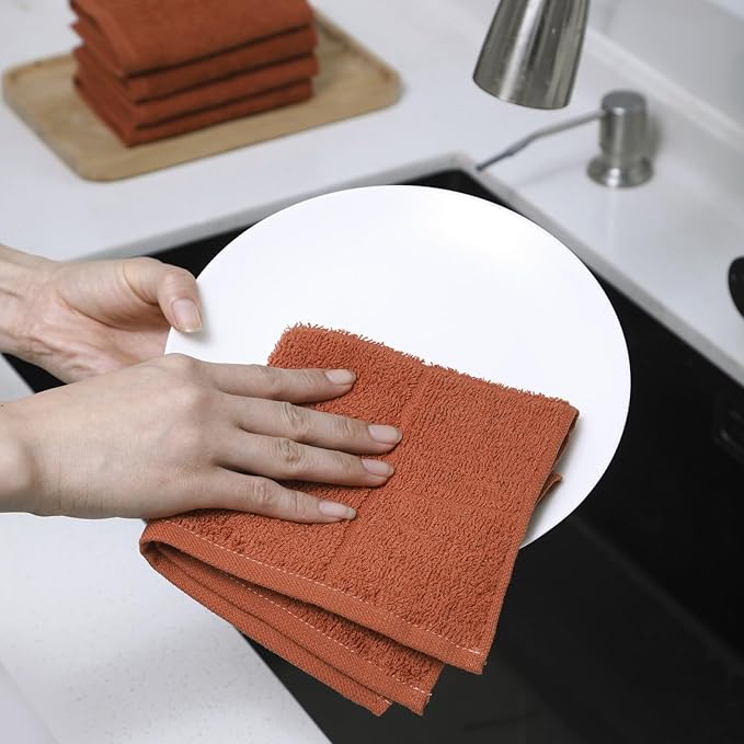 Glynniss Dishcloths Kitchen Highly Absorbent Dish Rags 100% Cotton Dish Cloths - Image 4