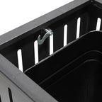 BEAMNOVA Trash Can Outdoor Top Tray Matte Black Stainless Steel Commercial - Image 8