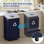 26 Gallon Recycling Bin for Kitchen, 100L Recycle Bin - Image 4