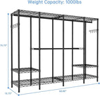 Extra Large Garment Rack Heavy Duty Metal Clothes Rack - Image 4