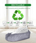 200Pcs Non-Woven Shoe Covers Disposable Non Slip - Image 7