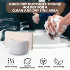 Geelin 2 Pack Diatomite Stone Sponge Holder - Image 3
