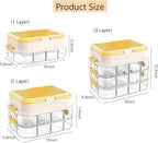 Toy Storage Organizer Box with Handle, Stackable Building Block Toy Box with - Image 7