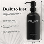 Black Glass Soap and Lotion Dispenser Set by Brighter Barns - Image 3
