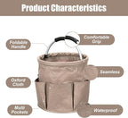 Qivine 17L Cleaning Caddy with Handle, Cleaning Supply Caddy Foldable Cleaning - Image 4