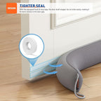 MAGZO Door Draft Stopper, 36 Inch x 2pcs Under Door Draft Blocker Noise Stopper - Image 6