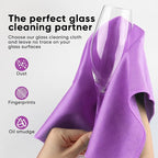 HOMEXCEL Microfiber Glass Cleaning Cloths 6 PK, Lint Free Streak Free, Reusable - Image 3