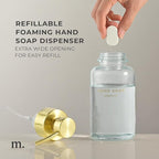 MaisoNovo Glass Foaming Hand Soap Dispenser 14 Oz | Gold Foaming Soap Dispenser - Image 7