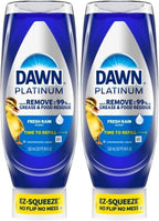 Dawn Platinum EZ-Squeeze Dish Soap, Dishwashing Liquid, Fresh Rain, 2x18oz - Image 9