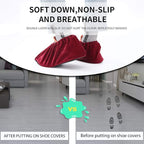 5 Pairs Reusable Non Slip Shoe Covers, Premium Soft Washable Thickened Boot - Image 2